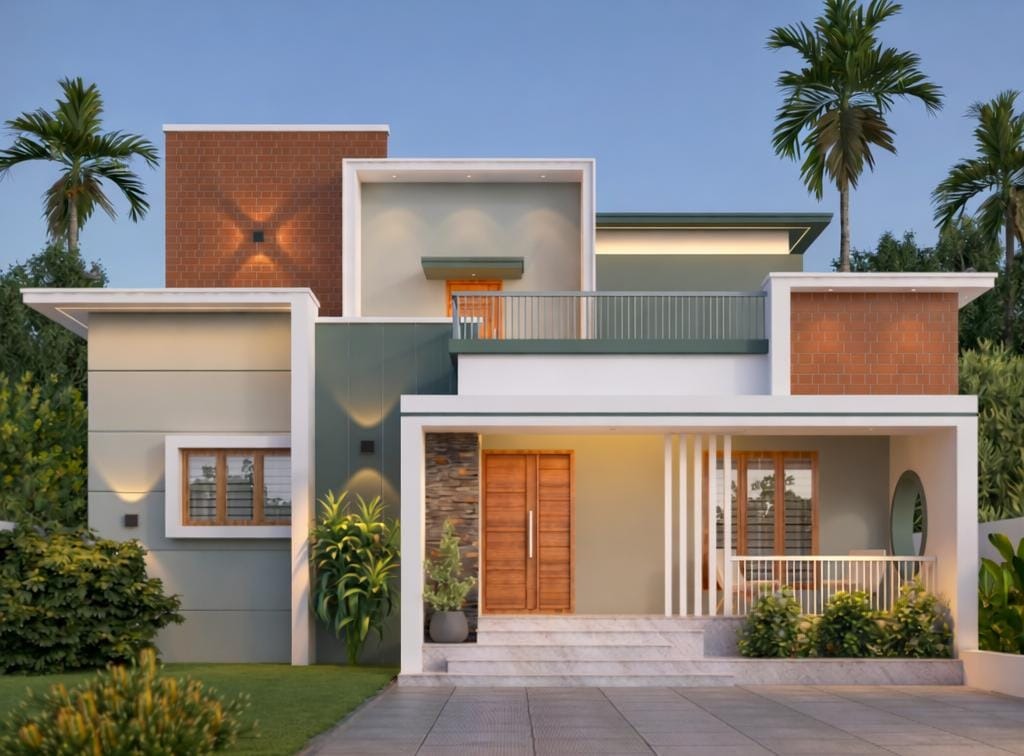 Modernist Villa Elevation