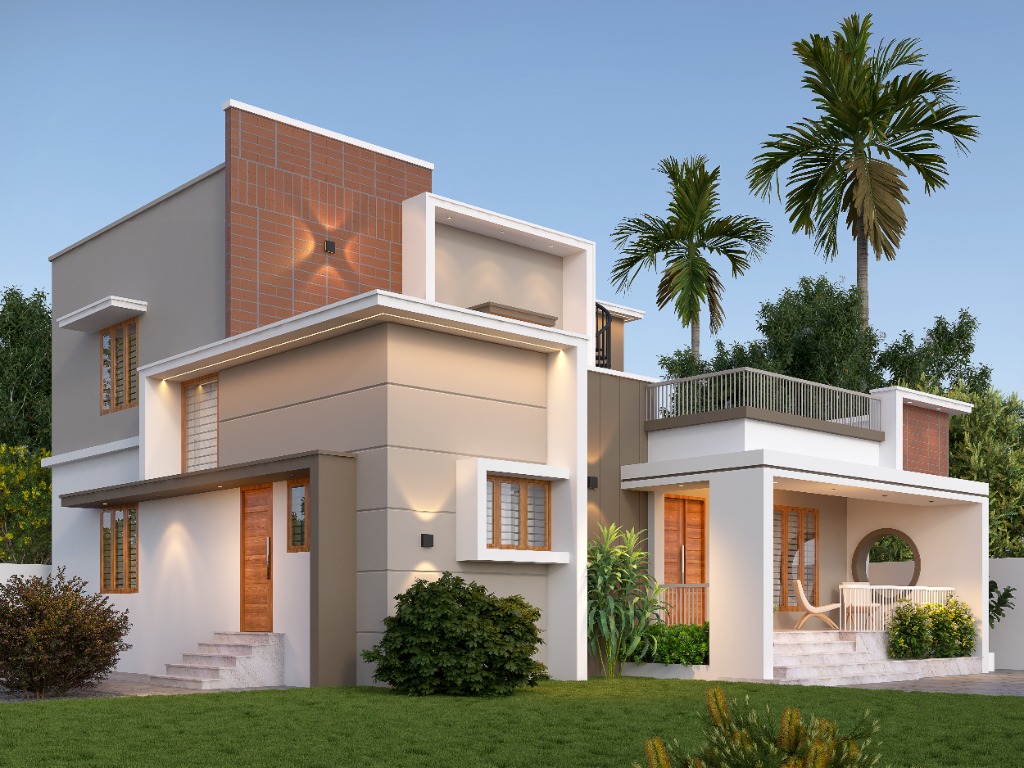Duplex isometric side plan